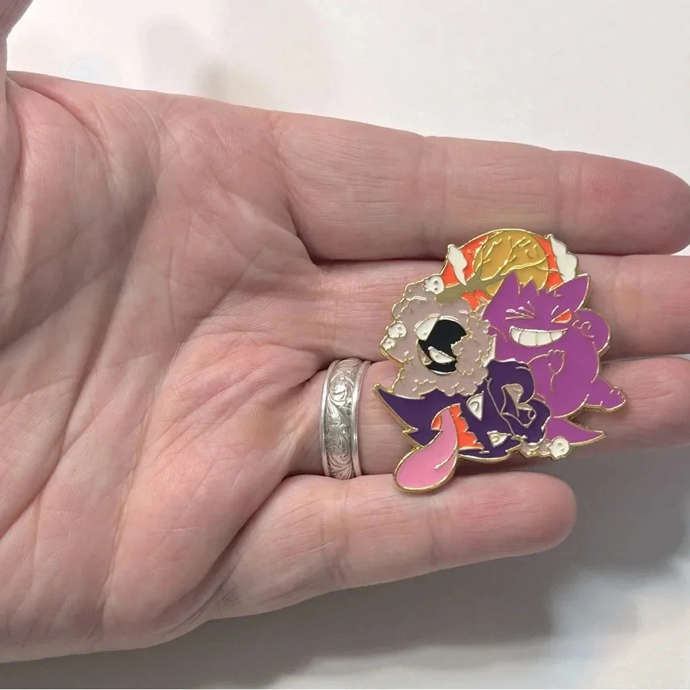 Pokémon - Gastly, Haunter & Gengar Pin 💜🖤🩶 - Picture 4 of 5